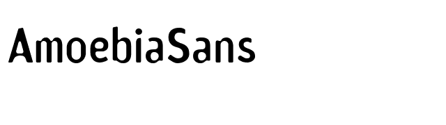 AmoebiaSans font preview