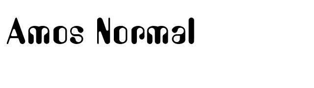 Amos Normal font preview