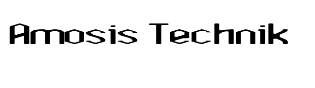 Amosis Technik font preview