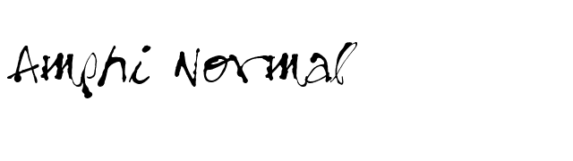 Amphi Normal font preview