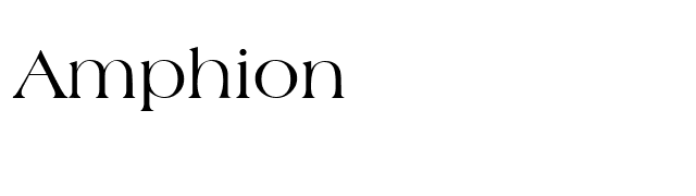 Amphion font preview