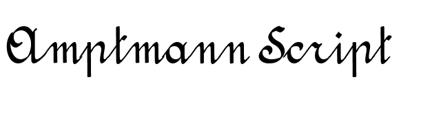 Amptmann Script font preview