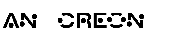 An Creon font preview