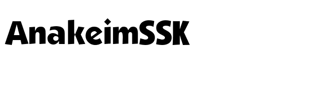 AnakeimSSK font preview