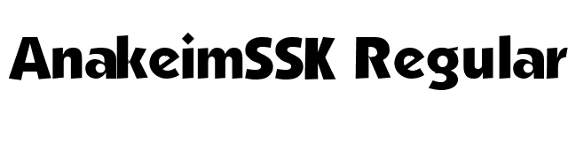 AnakeimSSK Regular font preview