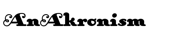 AnAkronism font preview