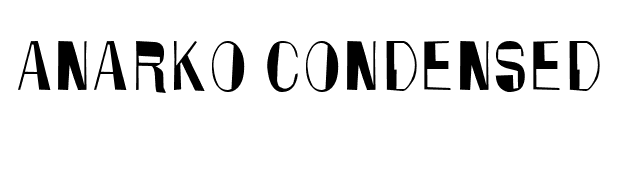 Anarko Condensed font preview