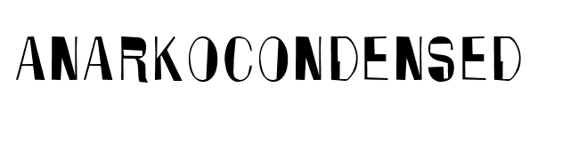 AnarkoCondensed font preview