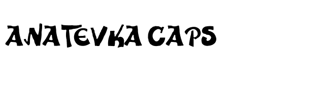 Anatevka Caps font preview