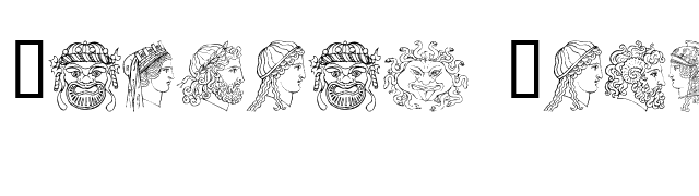 Ancient Heads font preview