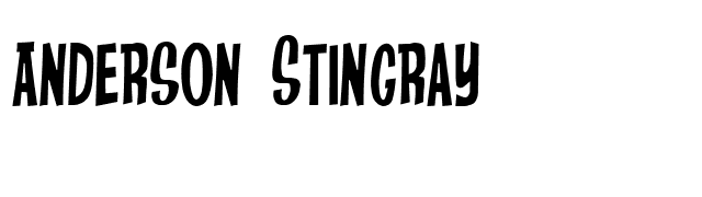 Anderson Stingray font preview