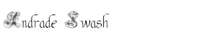 Andrade Swash font preview