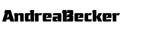 AndreaBecker font preview