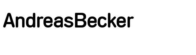 AndreasBecker font preview