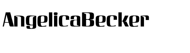 AngelicaBecker font preview