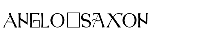 Anglo-Saxon font preview