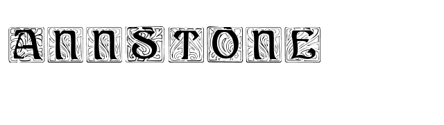 AnnStone font preview