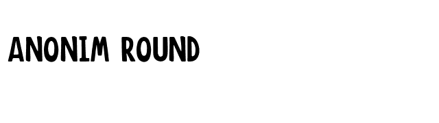 Anonim Round font preview