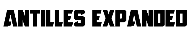 Antilles Expanded font preview