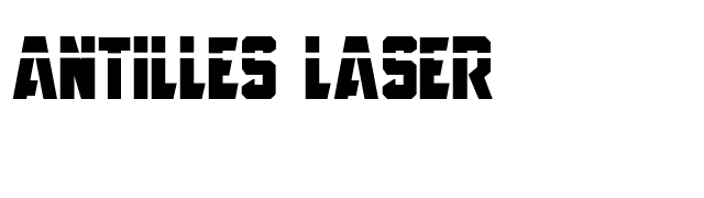 Antilles Laser font preview