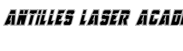 Antilles Laser Academy Italic font preview