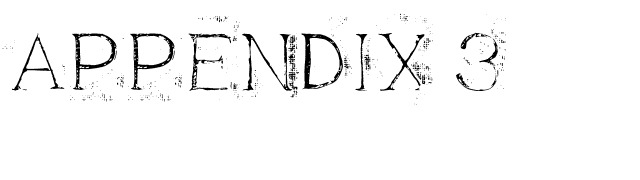 Appendix 3 font preview