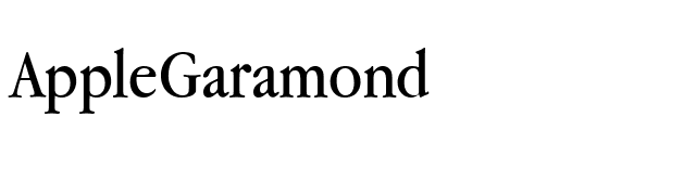 AppleGaramond font preview