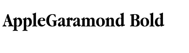 AppleGaramond Bold font preview