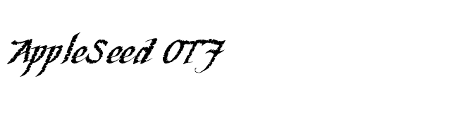 AppleSeed OTF font preview