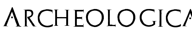 Archeologicaps font preview