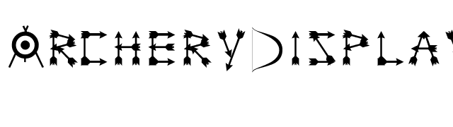 ArcheryDisplay font preview