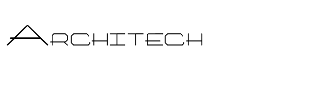 Architech font preview