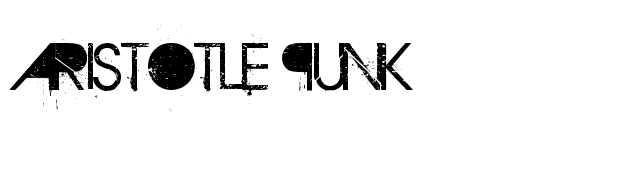 Aristotle Punk font preview