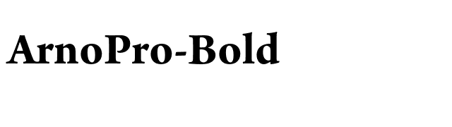 ArnoPro-Bold font preview