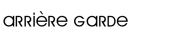 Arrière Garde font preview