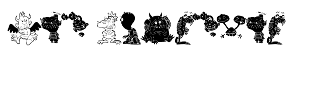 Art Monsters font preview