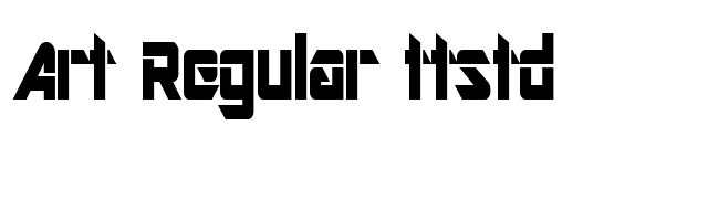 Art Regular ttstd font preview