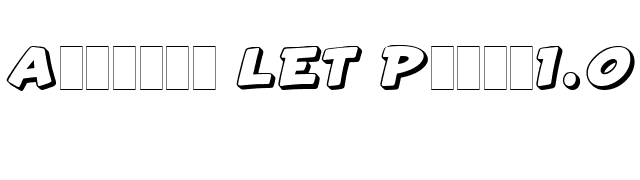 Artiste LET Plain1.0 font preview