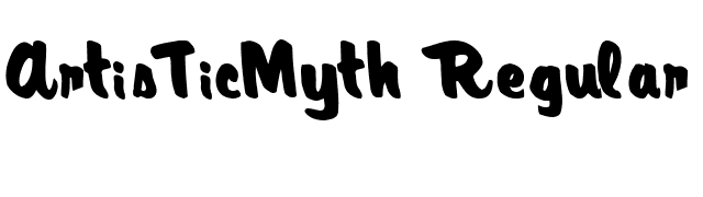 ArtisTicMyth Regular ttcon font preview