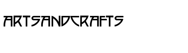 ArtsAndCrafts font preview