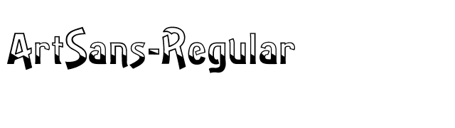 ArtSans-Regular font preview