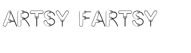 Artsy Fartsy font preview