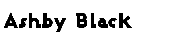 Ashby Black font preview