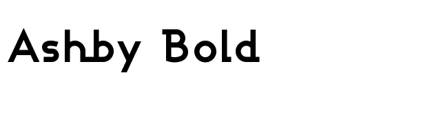 Ashby Bold font preview