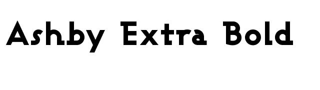 Ashby Extra Bold font preview