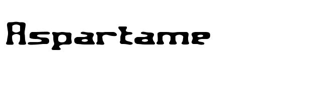 Aspartame font preview