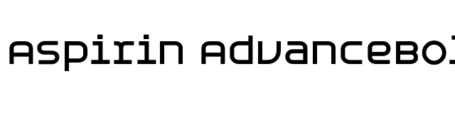 Aspirin AdvanceBold font preview