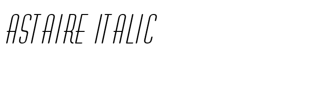 Astaire Italic font preview