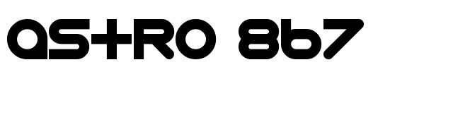 Astro 867 font preview