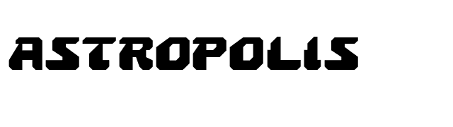 Astropolis font preview